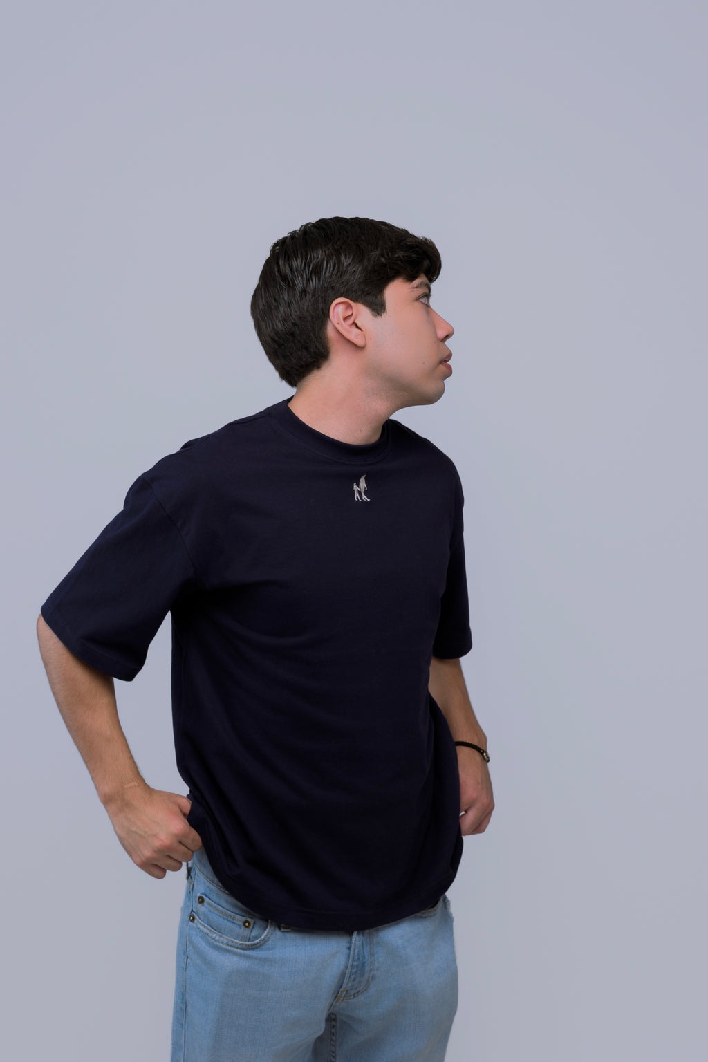 Playera  Azul M.