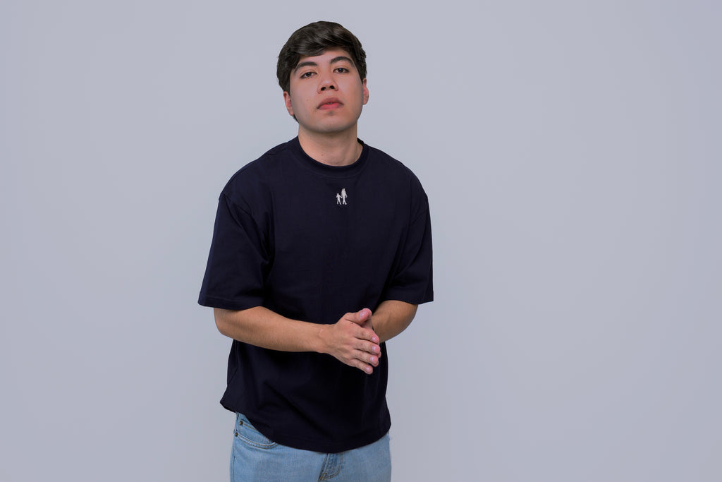 Playera  Azul M.