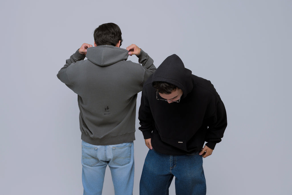 Hoodie Oversize gris obscuro
