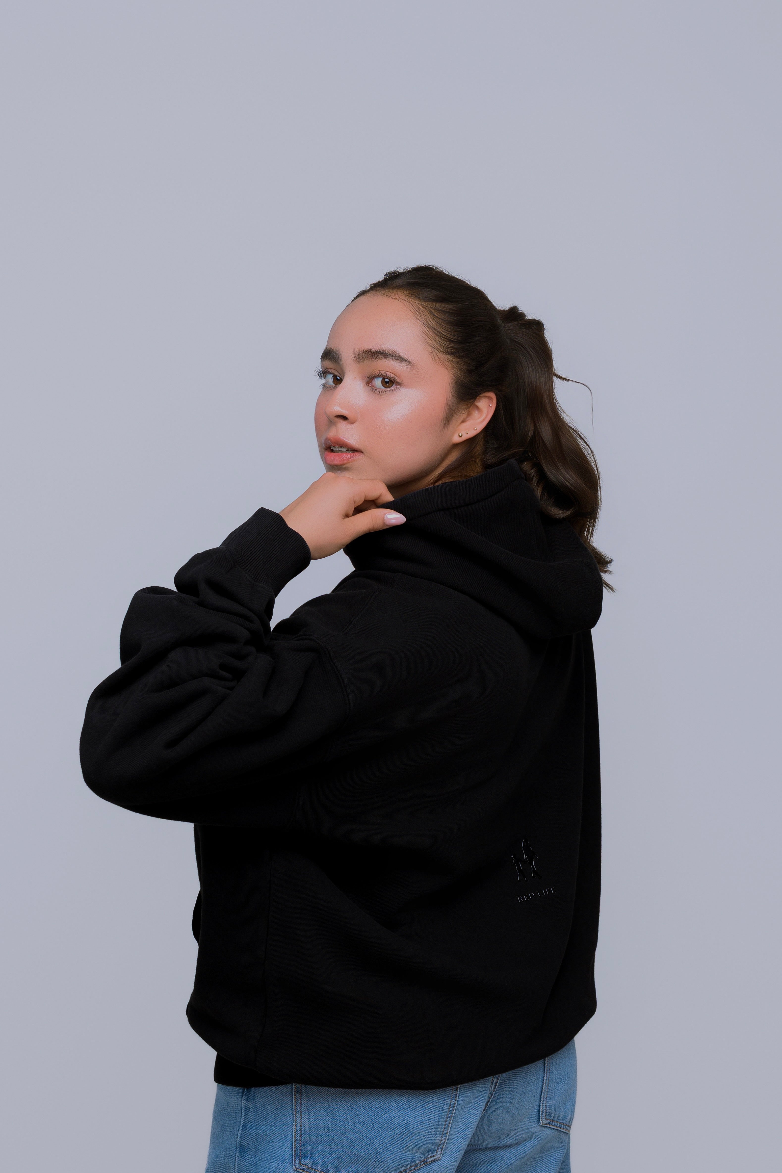 Hoodie Oversize Negra